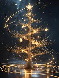 Lumina Arbor - Ätherischer goldener Baum