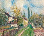 Een pad op Les Sablons, Alfred Sisley van Meesterlijcke Meesters thumbnail
