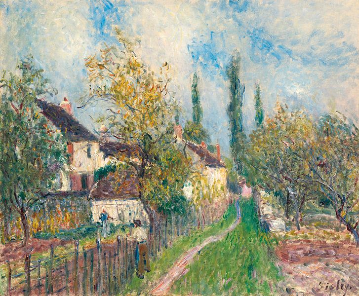 Een pad op Les Sablons, Alfred Sisley van Meesterlijcke Meesters
