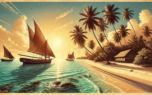 Vintage Zanzibar Poster, Tanzania