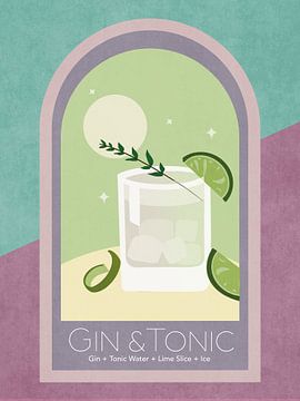 Gin en tonic van Emel Tunaboylu by The Artcircle