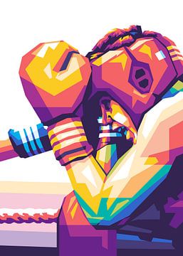 Tenir le Punch Boxing Popart sur Rizky Dwi Aprianda