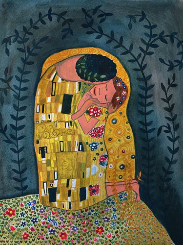 Gustav Klimt | Der Kuss | Interpretation zur Liebe