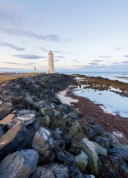 IJsland (Old Akranes Lighthouse) van Marcel Kerdijk