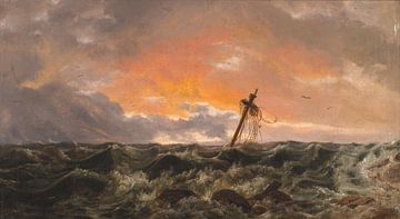 Paysage marin avec une épave, J.C. Dahl