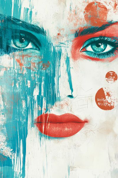 Play of colours of a mysterious beauty by Poster Art Shop
