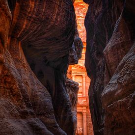 Sandstone city of Petra - Jordan by Van Oostrum Photography