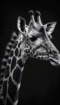 en profil giraffe