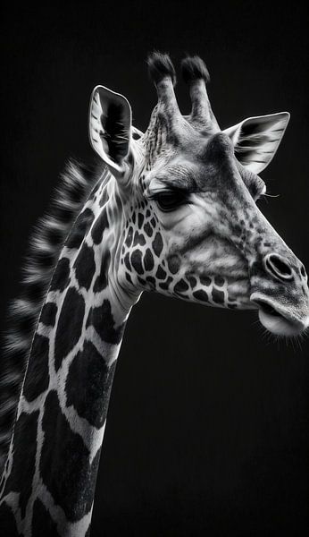 en profil girafe par Martin Mol