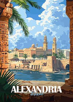 Alexandria Egypt Ancient Meets Mediterranean by Art Kingdom