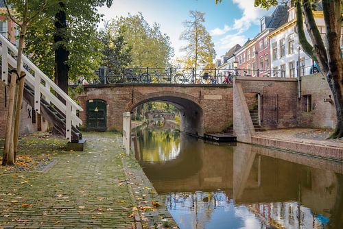 Vue au fond des caves de la Nieuwe Gracht et du chantier naval d'Utrecht
