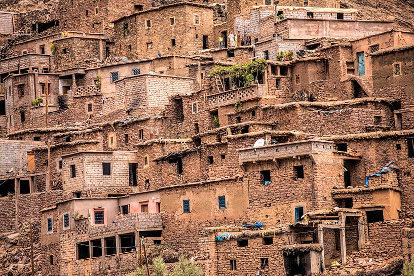 Dorf im Atlasgebirge, Marokko von Wout Kok