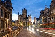 Gent met zonsopgang van Marcel Derweduwen thumbnail