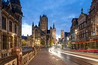 Ghent with sunrise