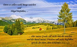 Denn es sollen wohl Berge weichen ...