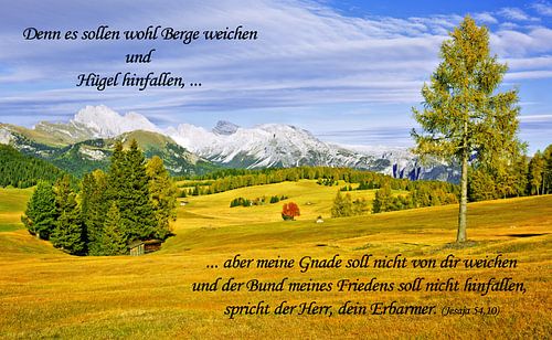 Want bergen zullen zeker wijken...