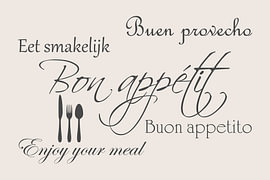 Bon appétit - Blanc sur Sandra Hazes