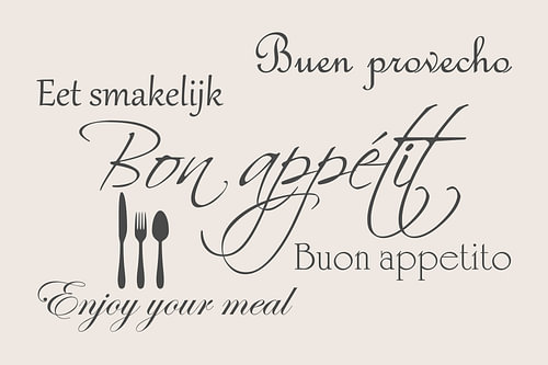 Bon Appetit - Weiß