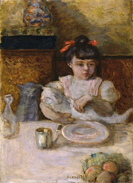 Kind en katten, Pierre Bonnard van Meesterlijcke Meesters