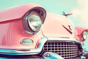 Retro Auto Rosa