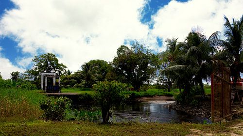Lock at Plantage Katwijk near Paramaribo in Suriname
