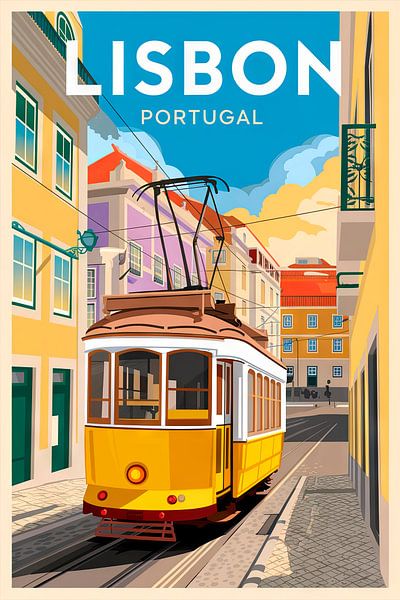 Lisbon, Portugal by Poster Art Shop