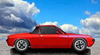Porsche 914 in original color red by aRi F. Huber thumbnail