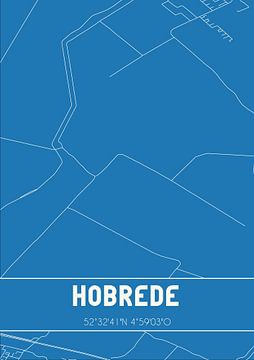 Blueprint | Map | Hobrede (North Holland) by Rezona