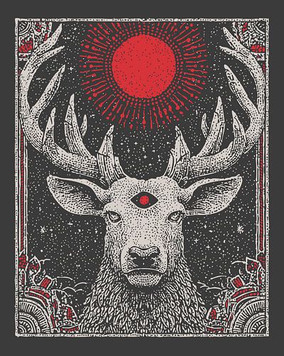 Reindeer Third Eye - Witchcraft Gothic