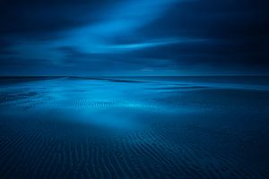 Beach in deep blue