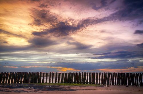Zonsondergang Opaalkust Wissant Frankrijk III