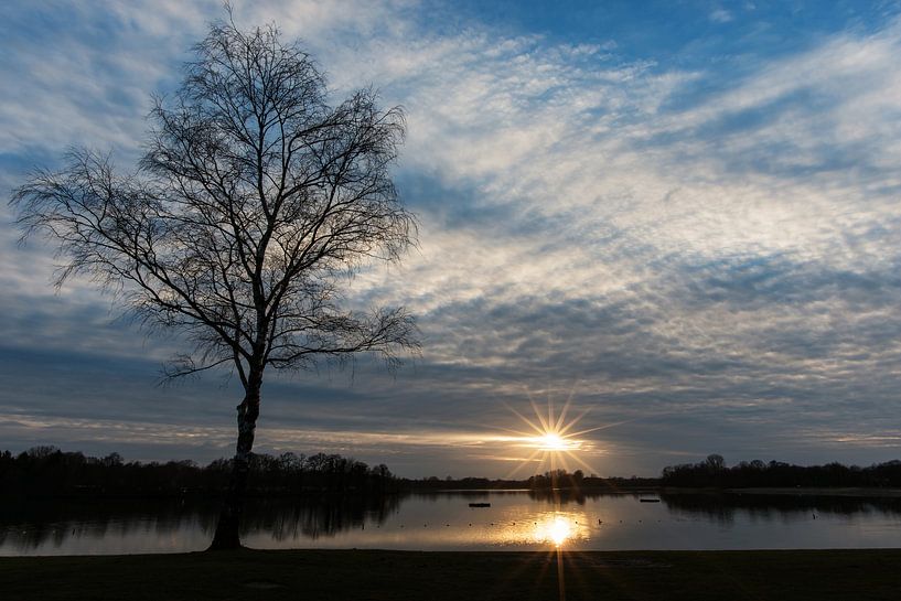 Sunset at 't Hilgelo in Winterswijk by Robert de Jong