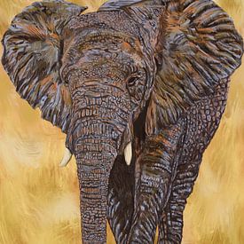 Géant doux à l'huile d'or sur Natascha Dokter