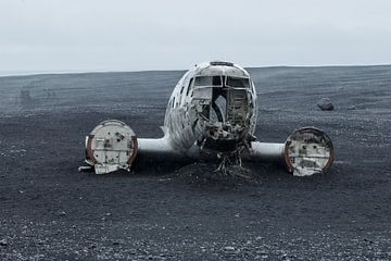 Vliegtuig wrak IJsland van Menno Schaefer