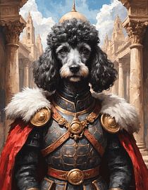 Puddel as a knight by Jordan Fenix Gallery