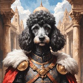 Puddel as a knight by Jordan Fenix Gallery