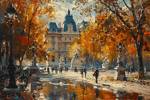 Jardin du Luxembourg in de herfst