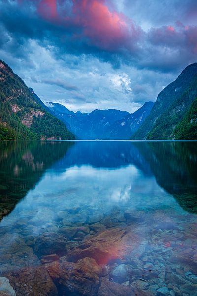 Königssee in the evening by Martin Wasilewski