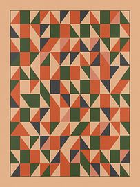 Retro: Geometrische Formen in warmen Erdtönen von Studio Pieternel