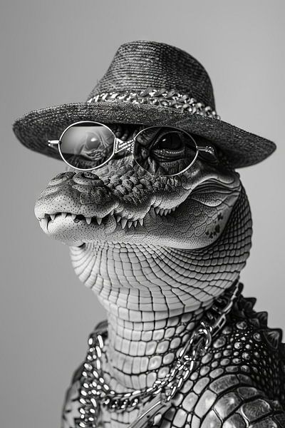 Krokodil von Poster Art Shop