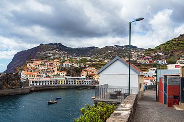 View to the city Camara de Lobos on the island Madeira, Portugal by Rico Ködder