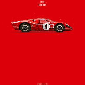 Cars in Colors, Ford GT40 MK IV sur Theodor Decker