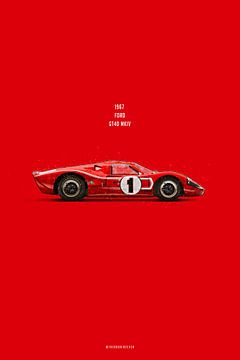 Cars in Colors, Ford GT40 MK IV von Theodor Decker