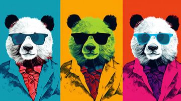 Warhol: Pop-Panda-Porträts von ByNoukk