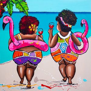 Fête sur la plage