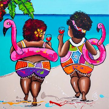 Party on the beach by Happy Paintings