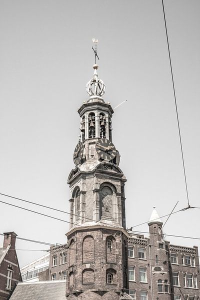 De Munt or Regulierstoren. Amsterdam. by Alie Ekkelenkamp