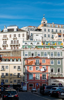 Magnificent buildings in Lisbon