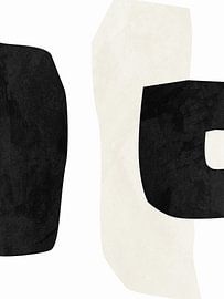 Modern geometric organic abstract art