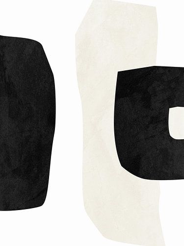 Moderne geometrische organische abstracte kunst